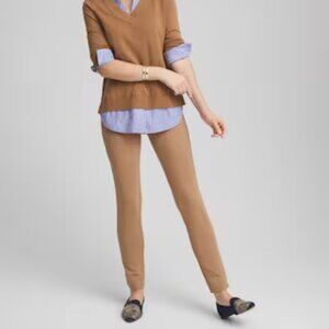 Chico's Ponte Ankle Pants Size 0 (4) Inner Stretch Waistband